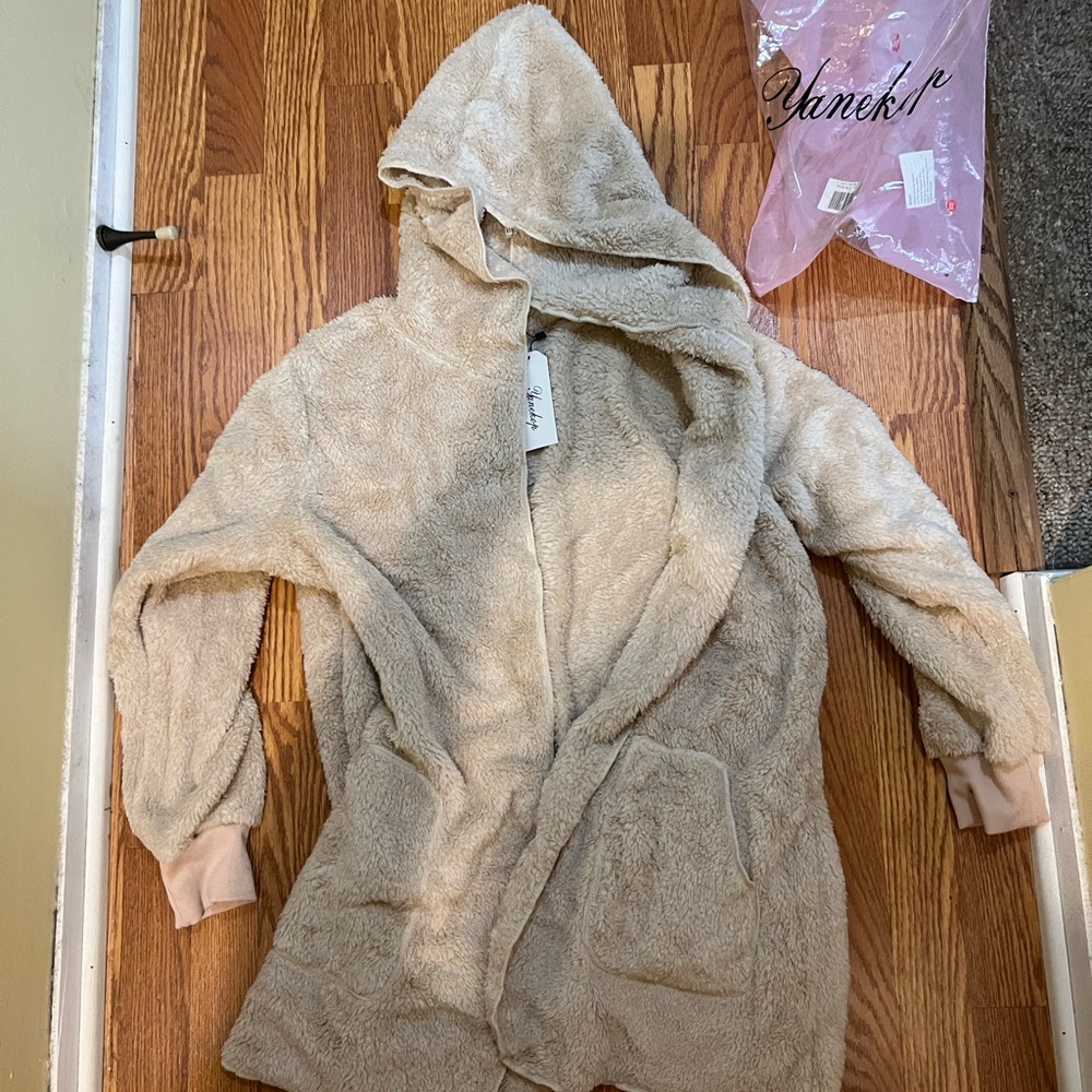 Fuzzy Cream colored jacket